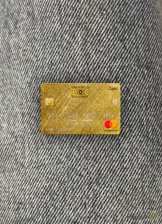 Sri Lanka Bank of Ceylan banque mastercard or photolook recto